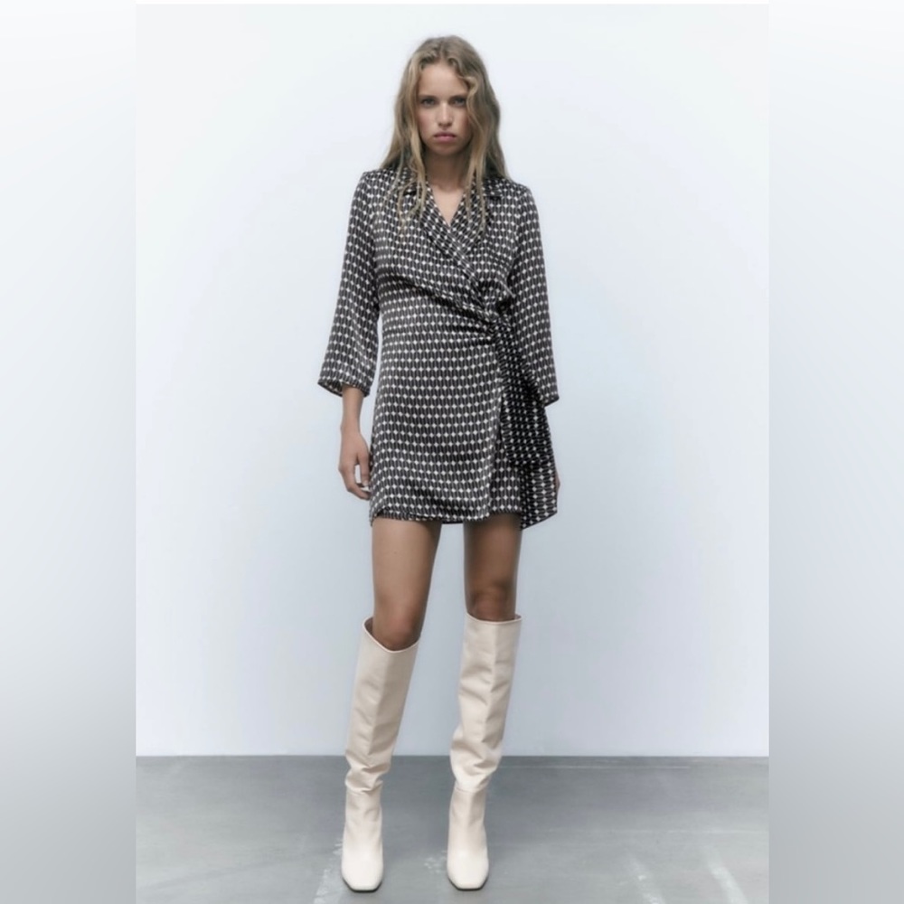 NWT Zara Geometric Print Dress